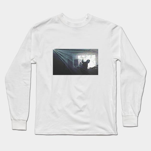 BLACK Electronic Underground #16 Long Sleeve T-Shirt by DomaDART